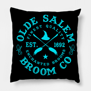 Wiccan Occult Witchcraft Salem Broom Company Pillow