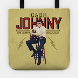 Retro Johnny Cash - The Legendary Music Country man in black Tote