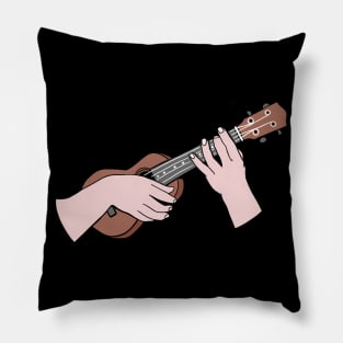 Ukulele Hands Pillow