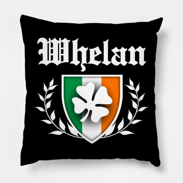 Whelan Shamrock Crest Pillow by robotface