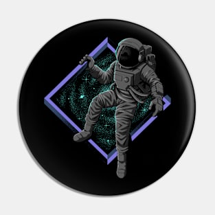 astronaut and dimension square door Pin