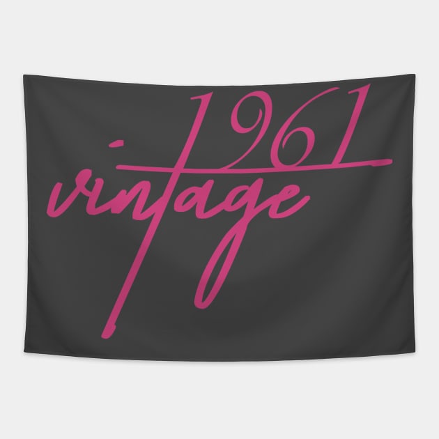 1961 Vintage. 63th Birthday Cool Gift Idea Tapestry by FromHamburg