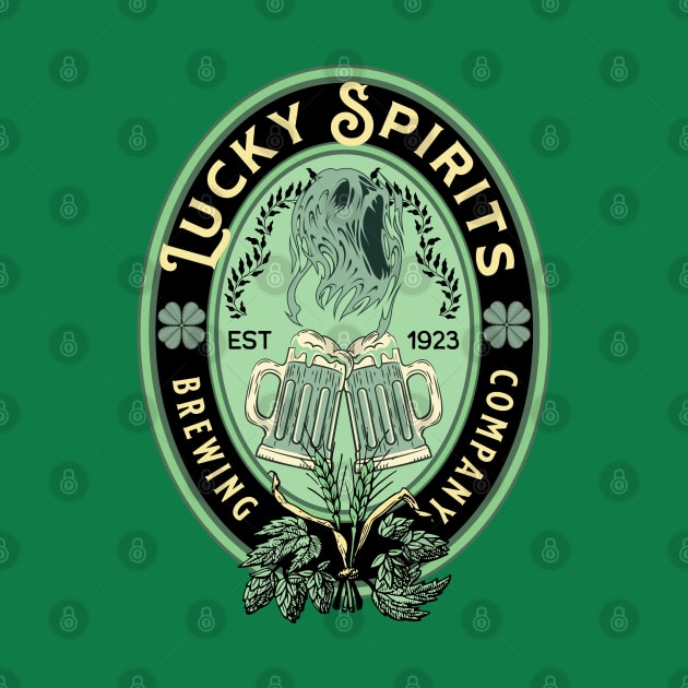 St. Patrick's Day Lucky Spirits Brewing Company by Curio Pop Relics