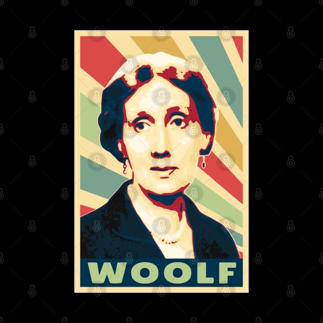 Virginia Woolf Vintage Colors by Nerd_art