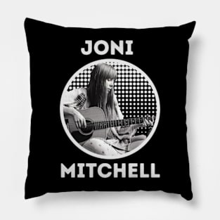 joni mitchel || white Pillow