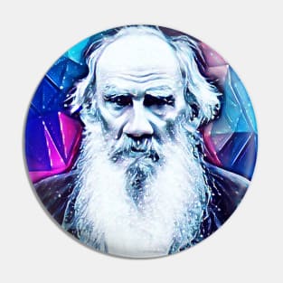 Leo Tolstoy Snowy Portrait | Leo Tolstoy Artwork 6 Pin