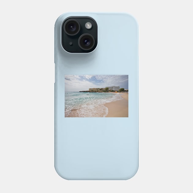 The beach at Cala'n Bosch, Menorca Phone Case by Violaman