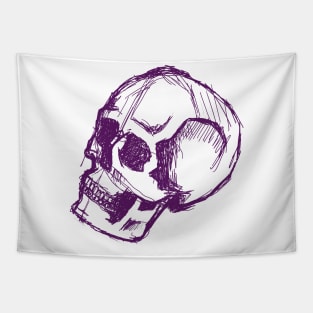 Skull Sketch Tapestry