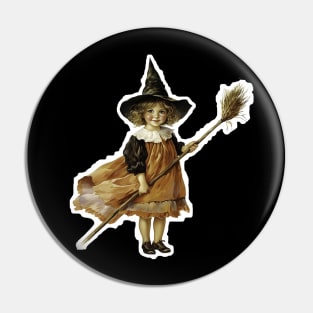 Young Victorian Witch Pin