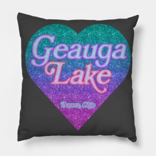 Geauga Lake Amusement Park Aurora Ohio heart Pillow