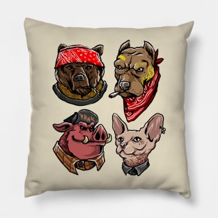 gangster animal Pillow