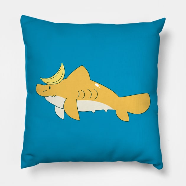 Banana Shark Pillow by saradaboru