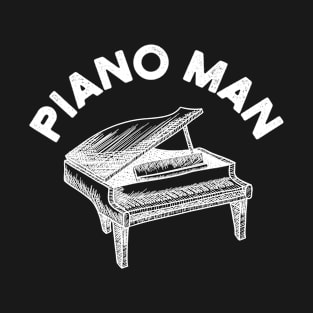 Baby Grand Piano Man Teacher Student Pianist Gifts T-Shirt