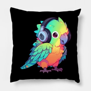 Parrot Headphones Pillow