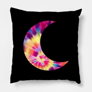 Tie Dye Crescent Moon Sticker Pillow