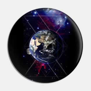 Terran Planet Crest Pin