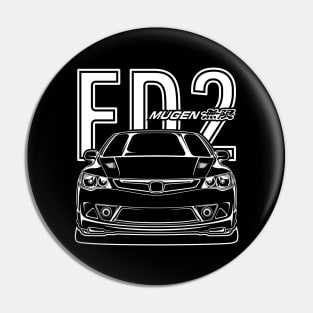 FD2 Mugen ( White Print) Pin