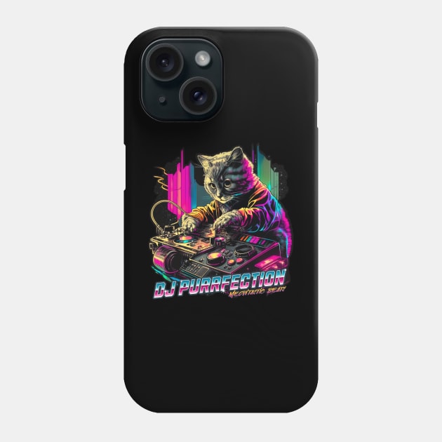 DJ Purrfection Cat DJ Phone Case by BankaiChu