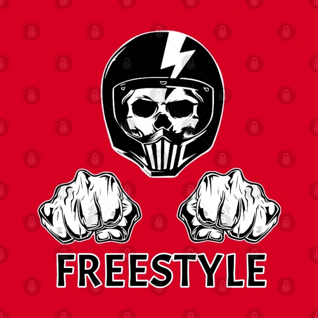 Freestyle helmet by SkullRacerShop