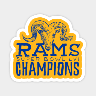 Los Angeles Raaaams 16 champions Magnet