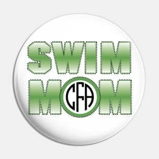 CFA Swim Mom - Delta State Colors Pin