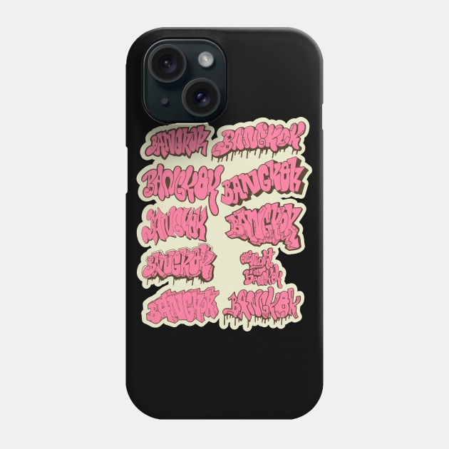 Bangkok Graffiti, Wildstyle Pieces „Bangkok“ Phone Case by Boogosh