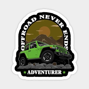 Offroad Never Ends Magnet