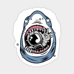 astronaut shark Magnet