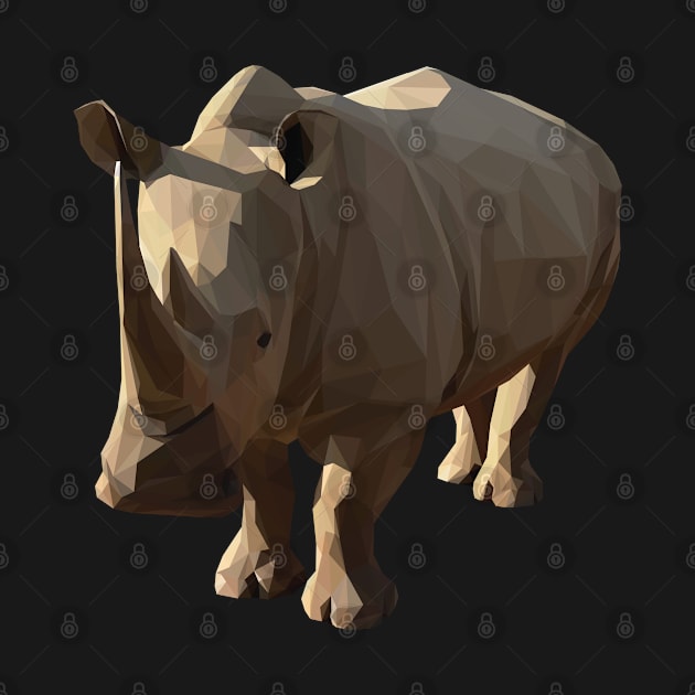 Low Poly Rhinoceros by ErinFCampbell
