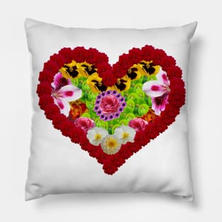 Heart of flowers Pillow