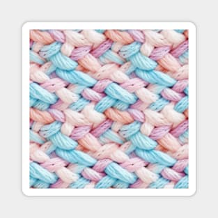 Pastel Knit Waves Magnet