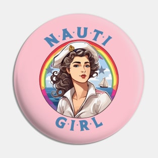 Nauti Girl Sailor Pin