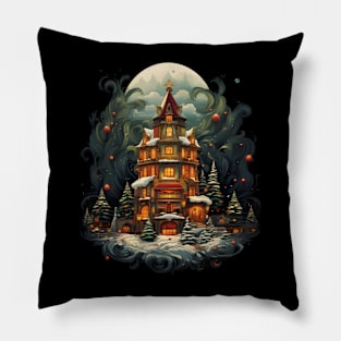 Victorian Festive House Pillow