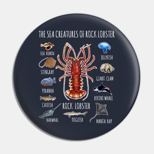 The Sea Creatures Of Rock Lobster Pin