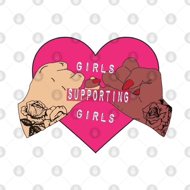 girls supporting girls by bratshirt