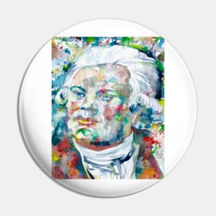 GEORGES DANTON watercolor portrait Pin