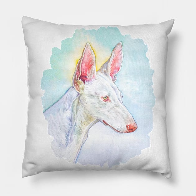 The watercolor dog Pillow by LilianaTikage