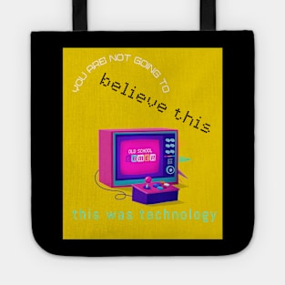 #23 old tv & joy stick - you are not going to believe this this was technology Tote