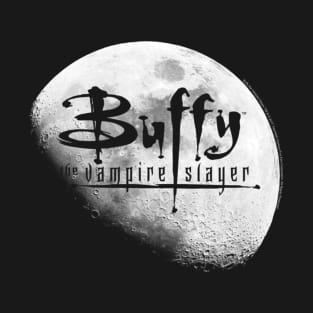 Buffy the Vampire Slayer Buffy Logo & Moon T-Shirt