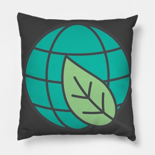 Nature Globe Environment Icon Pillow