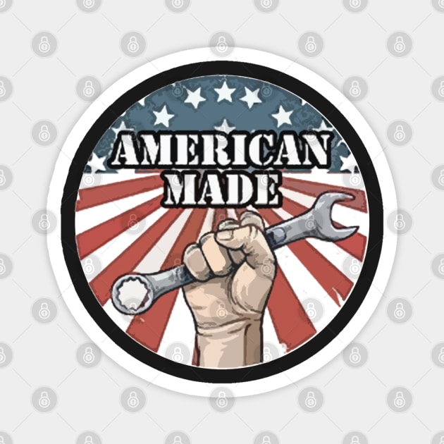 American Made Magnet by  The best hard hat stickers 