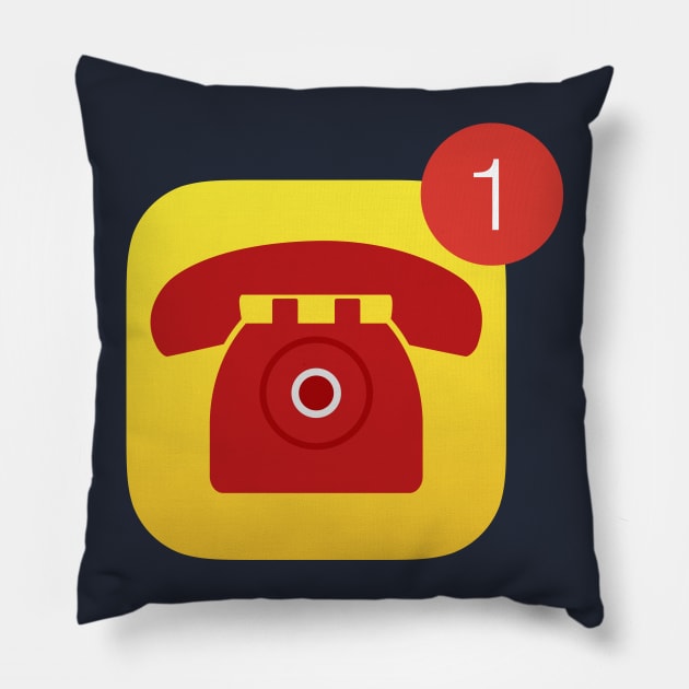 Bat phone notification Pillow by LuksTEES