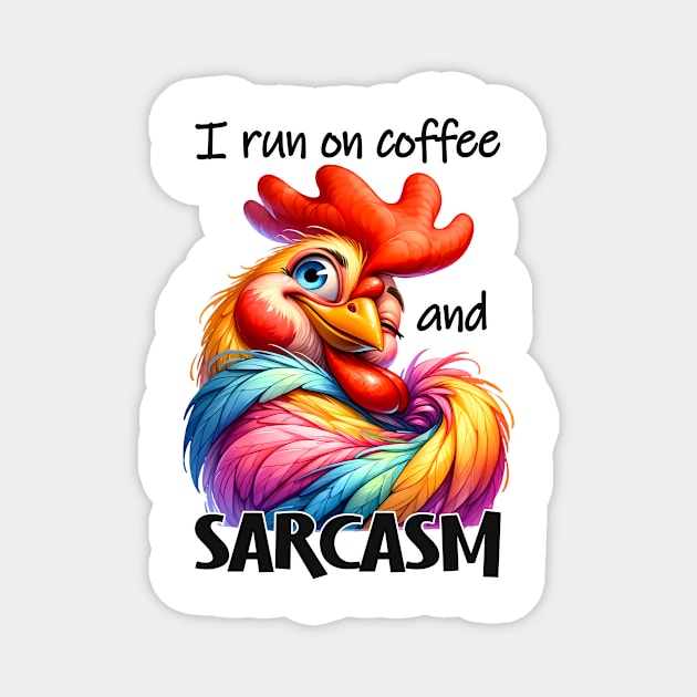 I run on coffee and sarcasm Magnet by Fun Planet