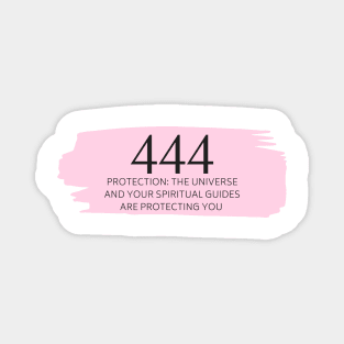 444 Angel Number pink Magnet