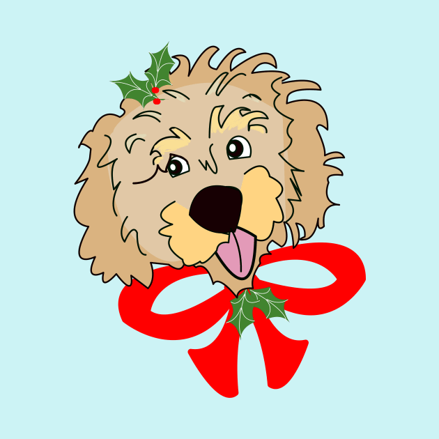 Christmas Cockapoo by designInk