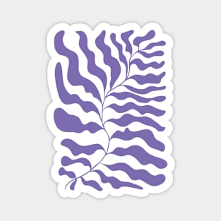 Retro groovy abstract plant Magnet