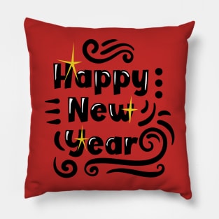 Happy New Year Greetings Pillow