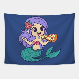 Pizza Mermaid Tapestry