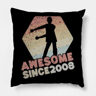 Gift for 12 Year Old birthday boy Awesome Since 2008 Pillow