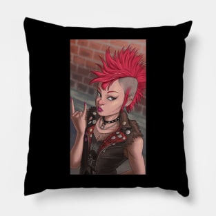 90s punk girl Pillow